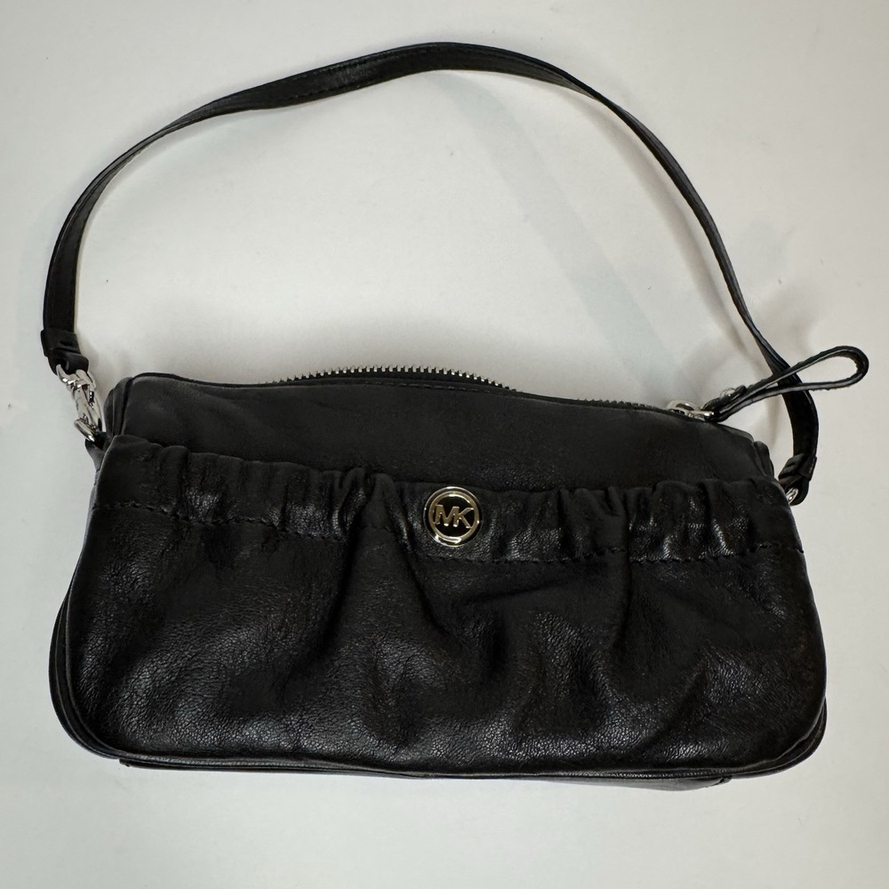 MICHAEL Michael Kors Bunched Front Pocket Mini Shoulder Bag Rare Find Leather - Picture 9 of 16